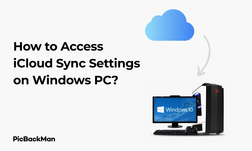 How to Access iCloud Sync Settings on Windows PC