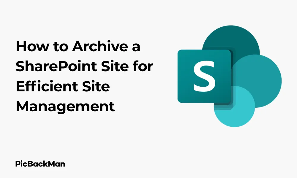 How to Archive a SharePoint Site for Efficient Site Management