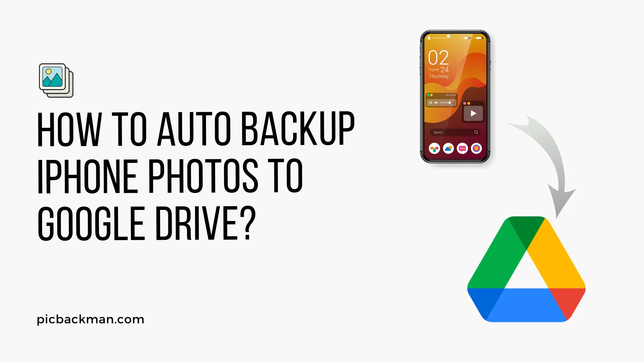 How to auto backup iPhone photos to Google Drive?