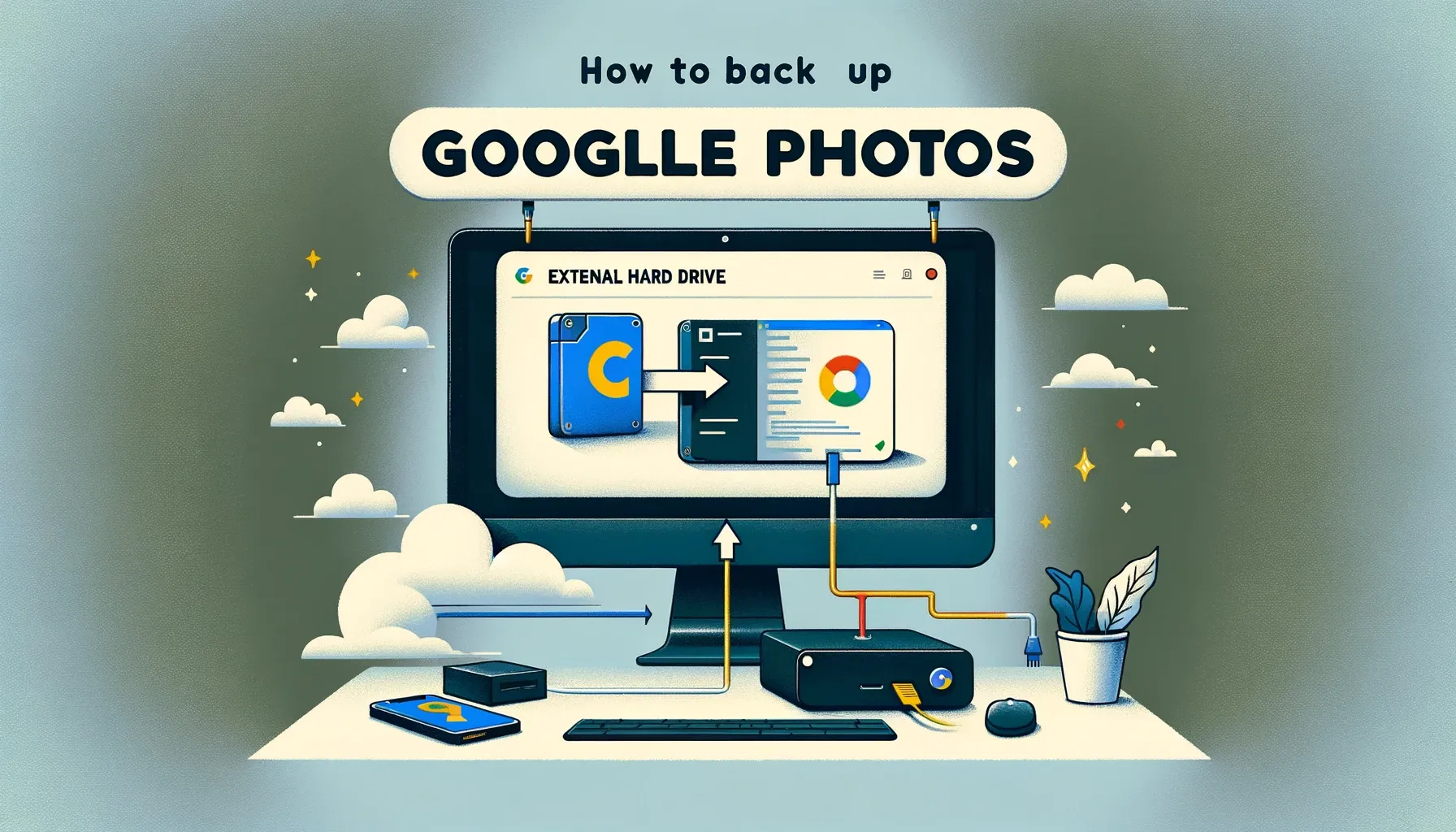 How to Back Up Google Photos to an External Hard Drive