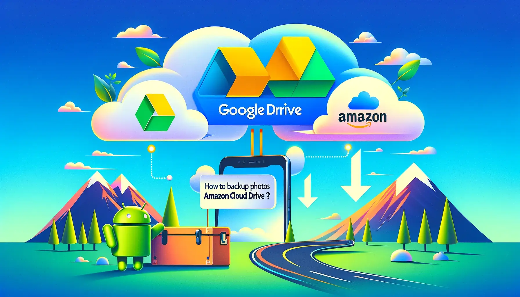 How to Backup Photos from Google Drive to Amazon Cloud Drive on Android?