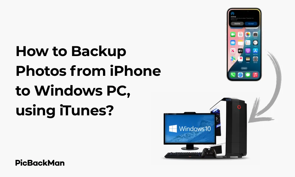 How to Backup Photos from iPhone to Windows PC, using iTunes