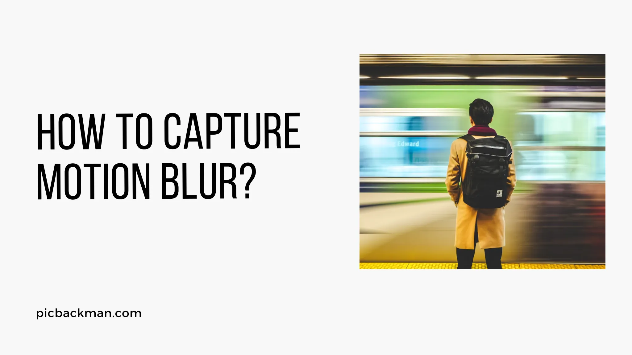 How to capture Motion Blur?