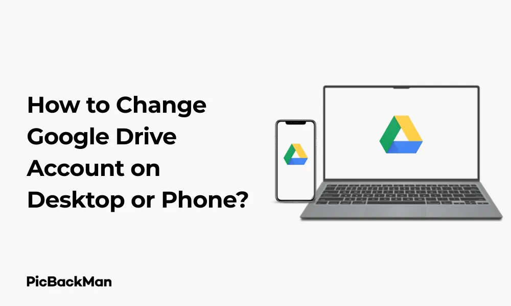 How to Change Google Drive Account on Desktop or Phone?