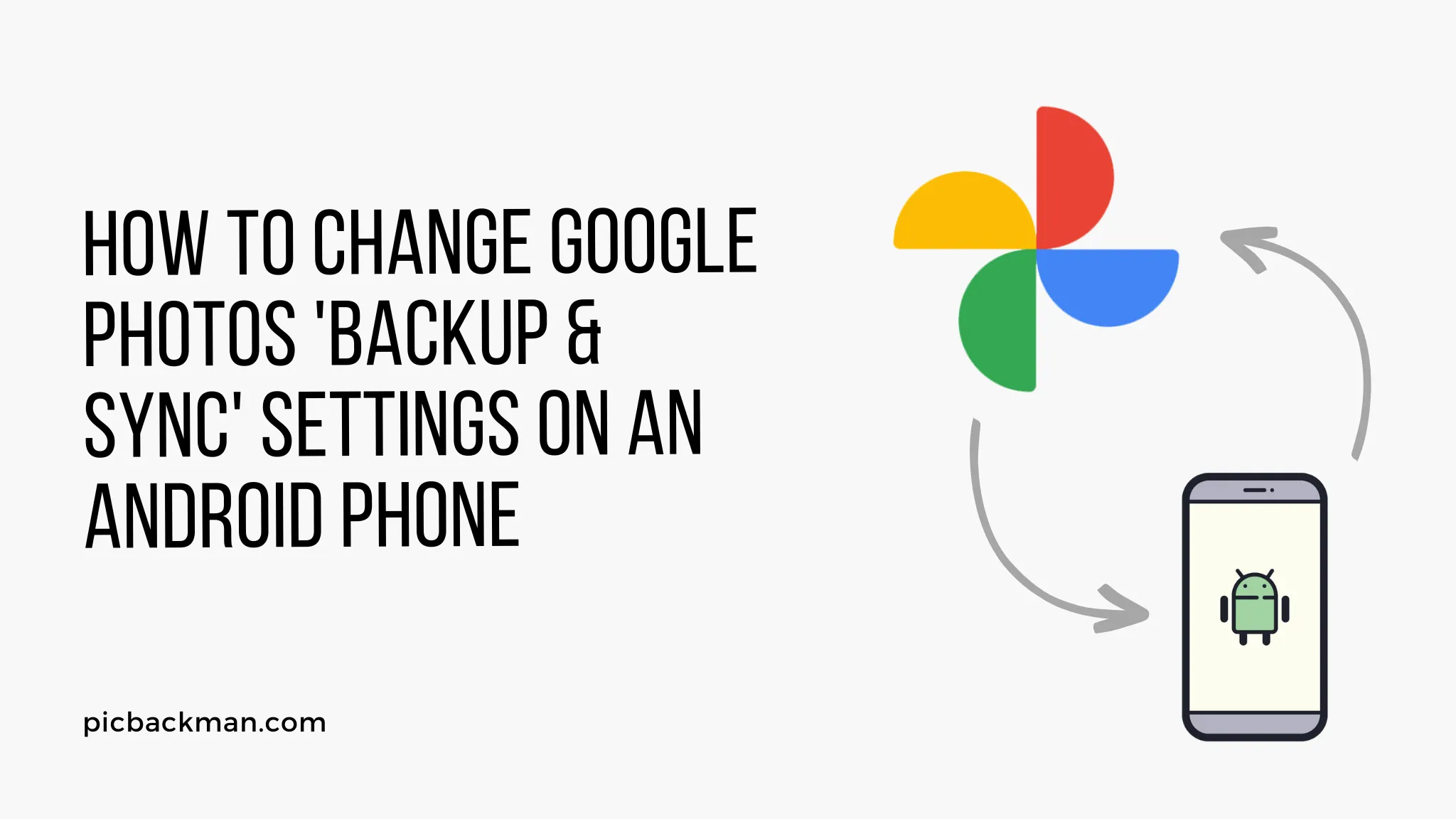 How to Change Google Photos 'Backup & Sync' Settings on an Android Phone?