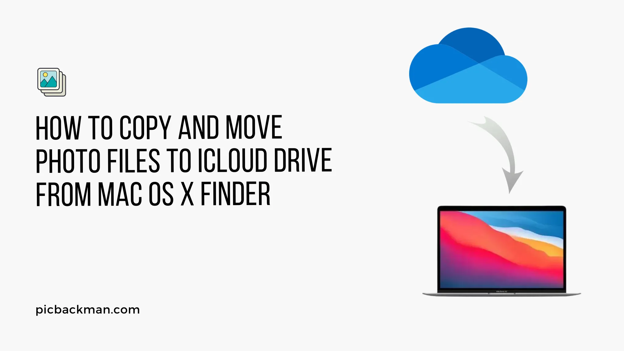 How to Copy and Move Photo Files to iCloud Drive from Mac OS X Finder?