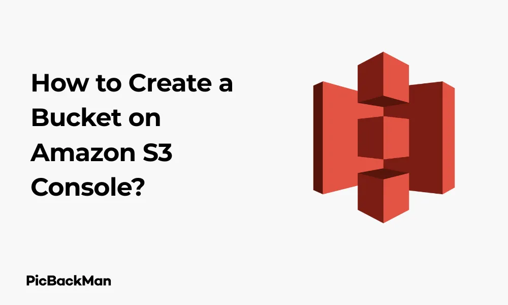 How to Create a Bucket on Amazon S3 Console