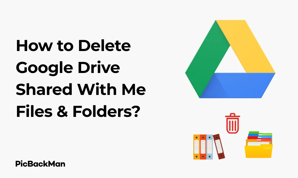 How to Delete Google Drive Shared With Me Files and Folders