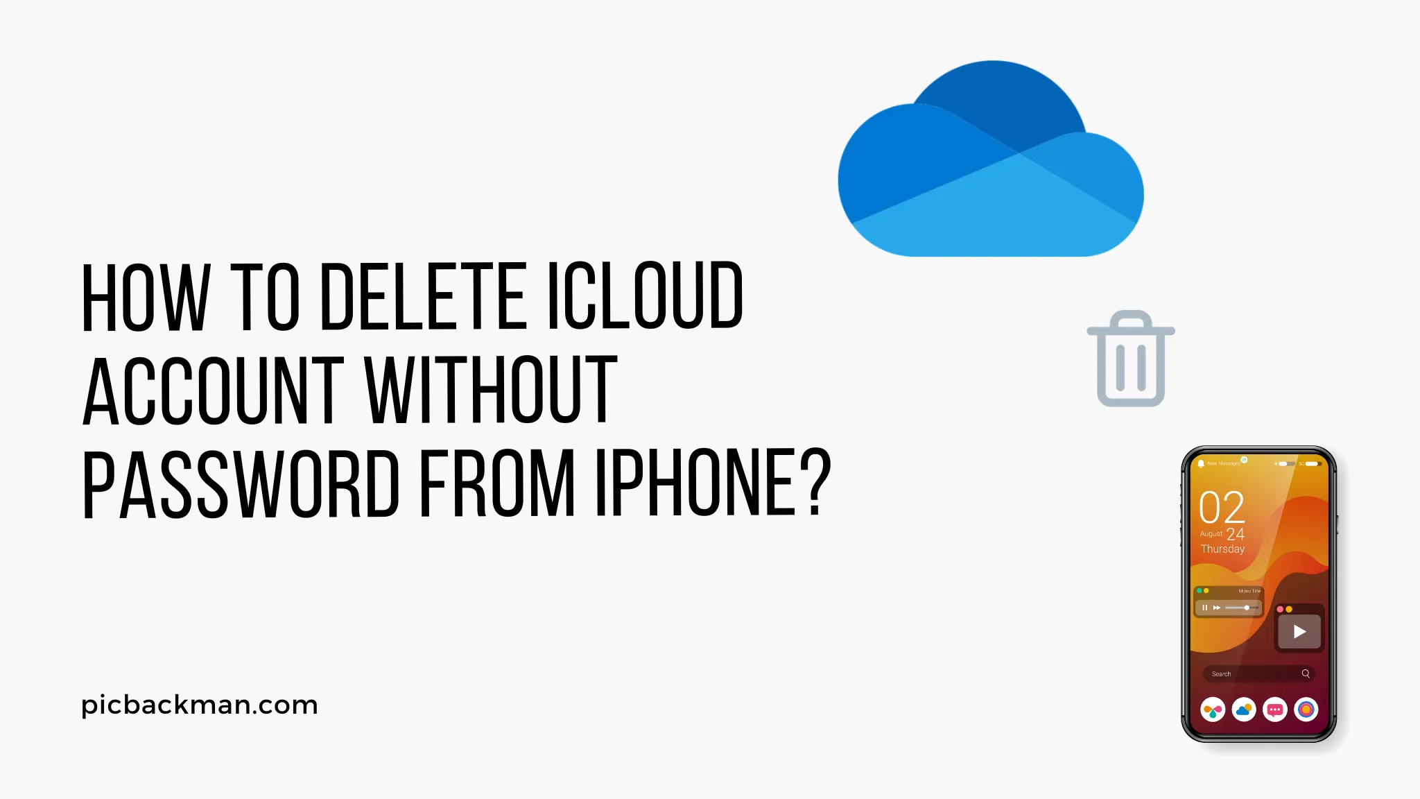 How to Delete iCloud Account Without Password from iPhone?