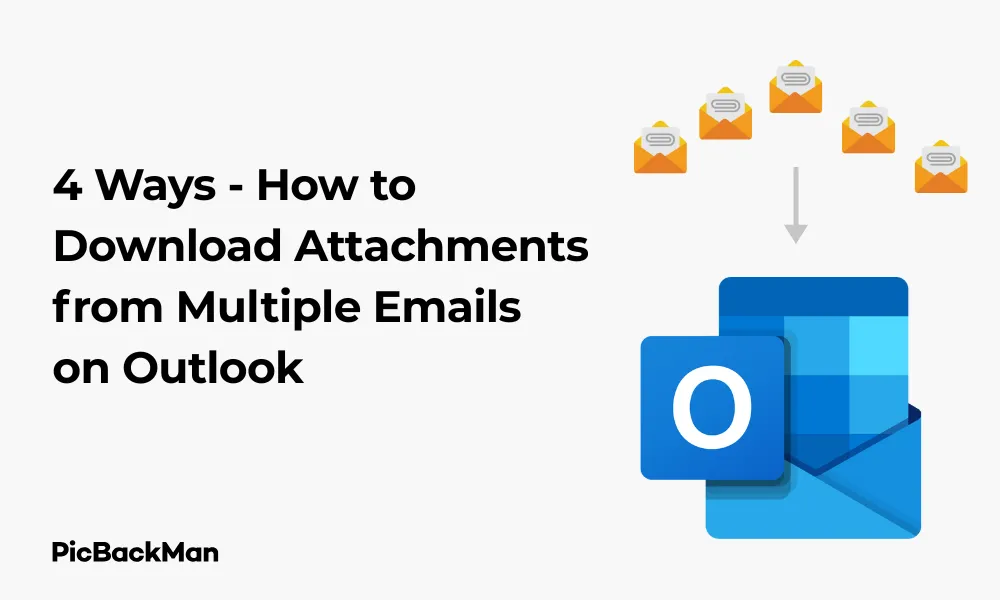 4 Ways - How to Download Attachments from Multiple Emails on Outlook