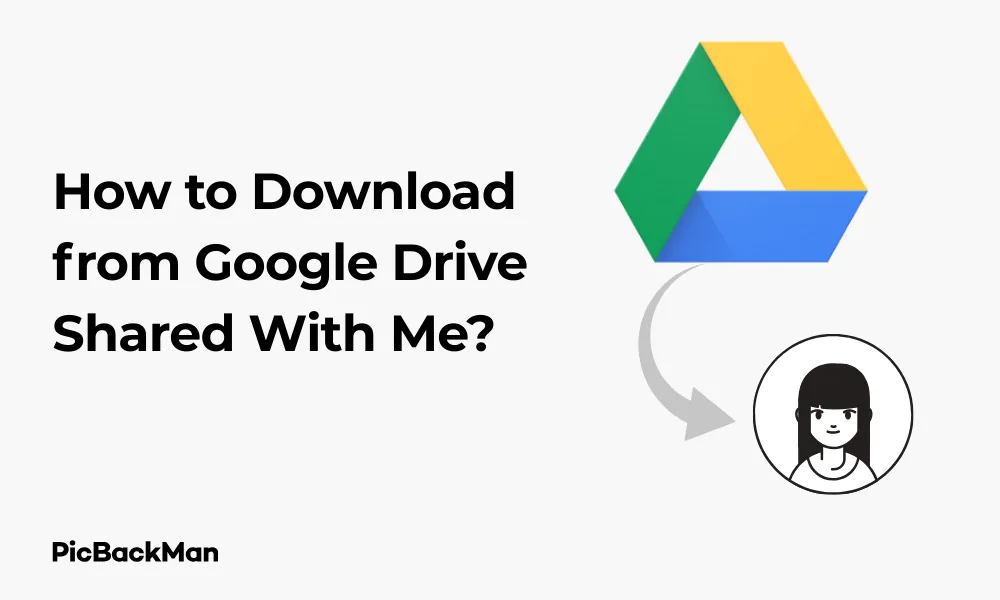 How to Download from Google Drive Shared With Me?