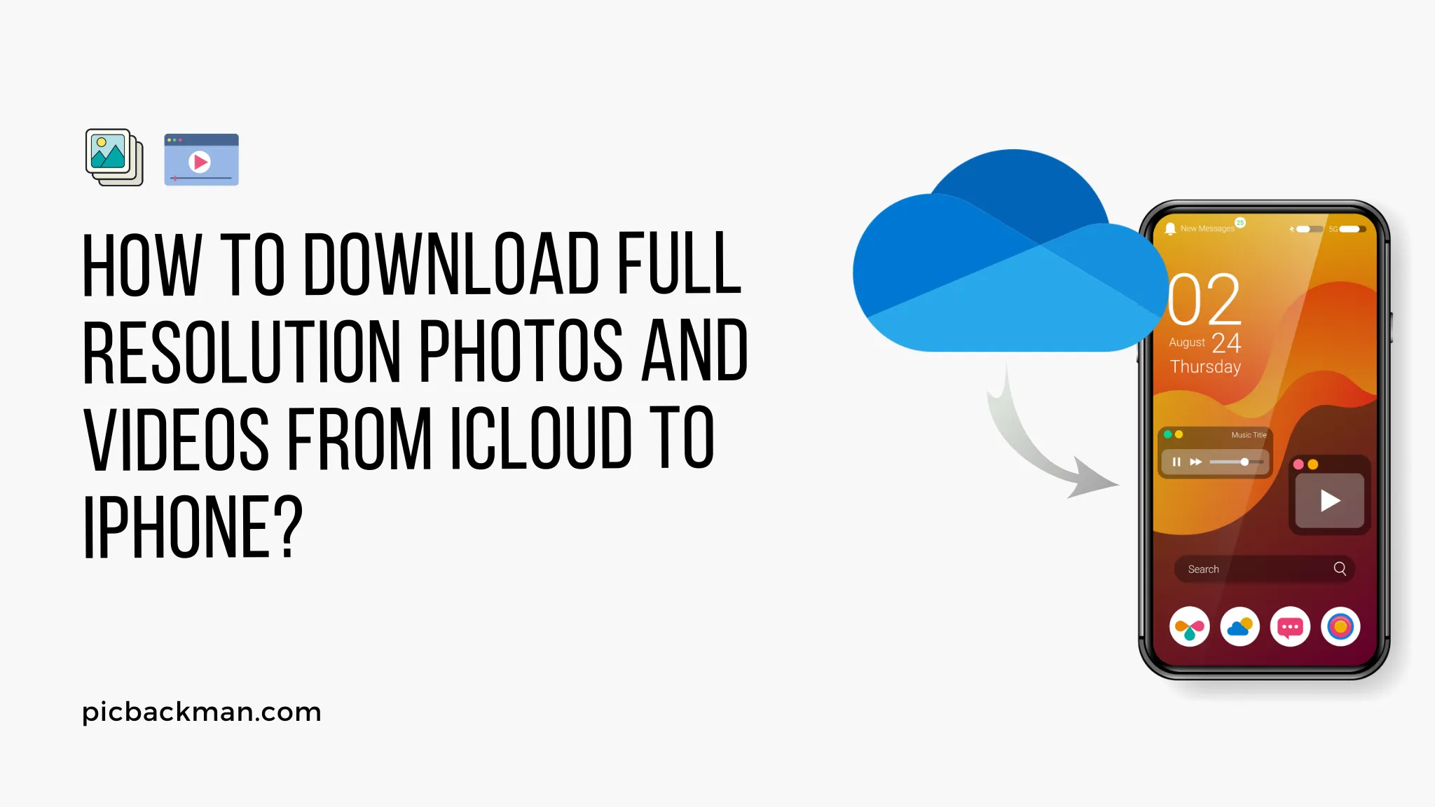 How to Download Full Resolution Photos and videos from iCloud to iPhone