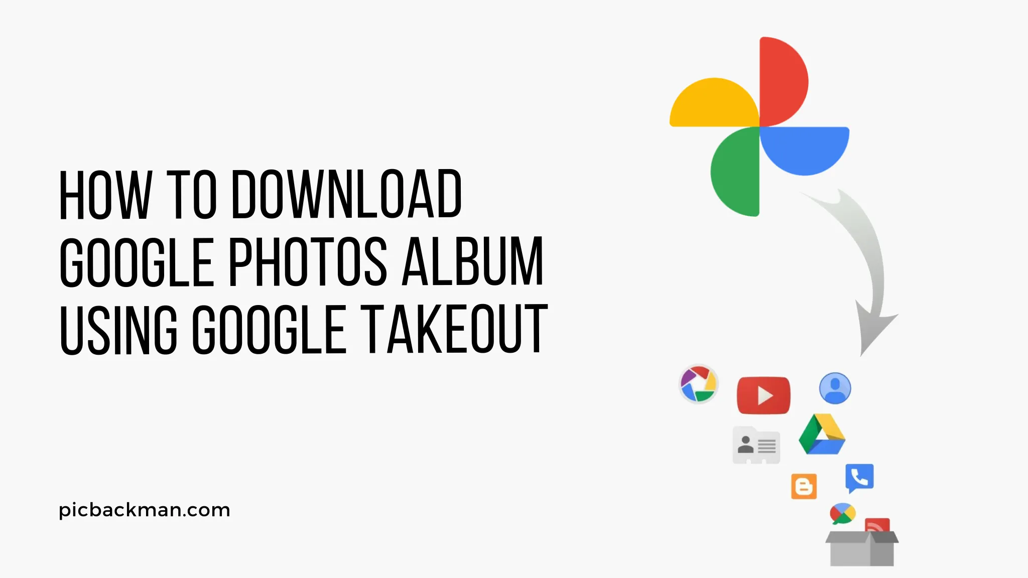 How to download Google Photos album using Google Takeout