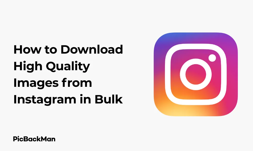 How to Download High Quality Images from Instagram in Bulk