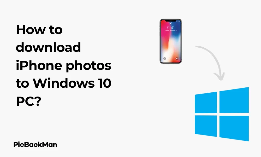 How to download iPhone photos to Windows 10 PC