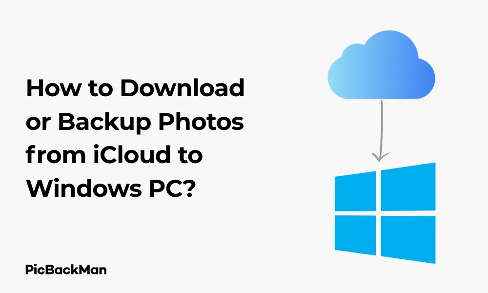 How to Download or Backup Photos from iCloud to Windows PC