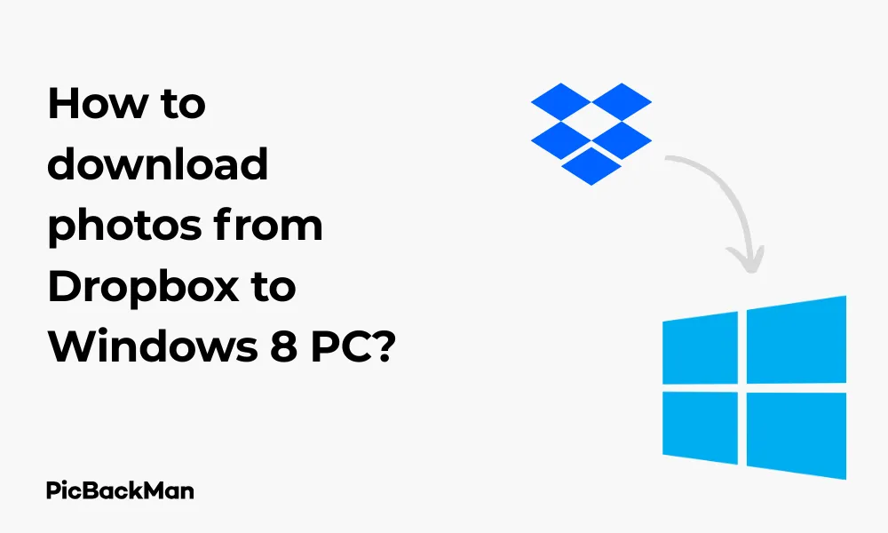 How to download photos from Dropbox to Windows 8 PC