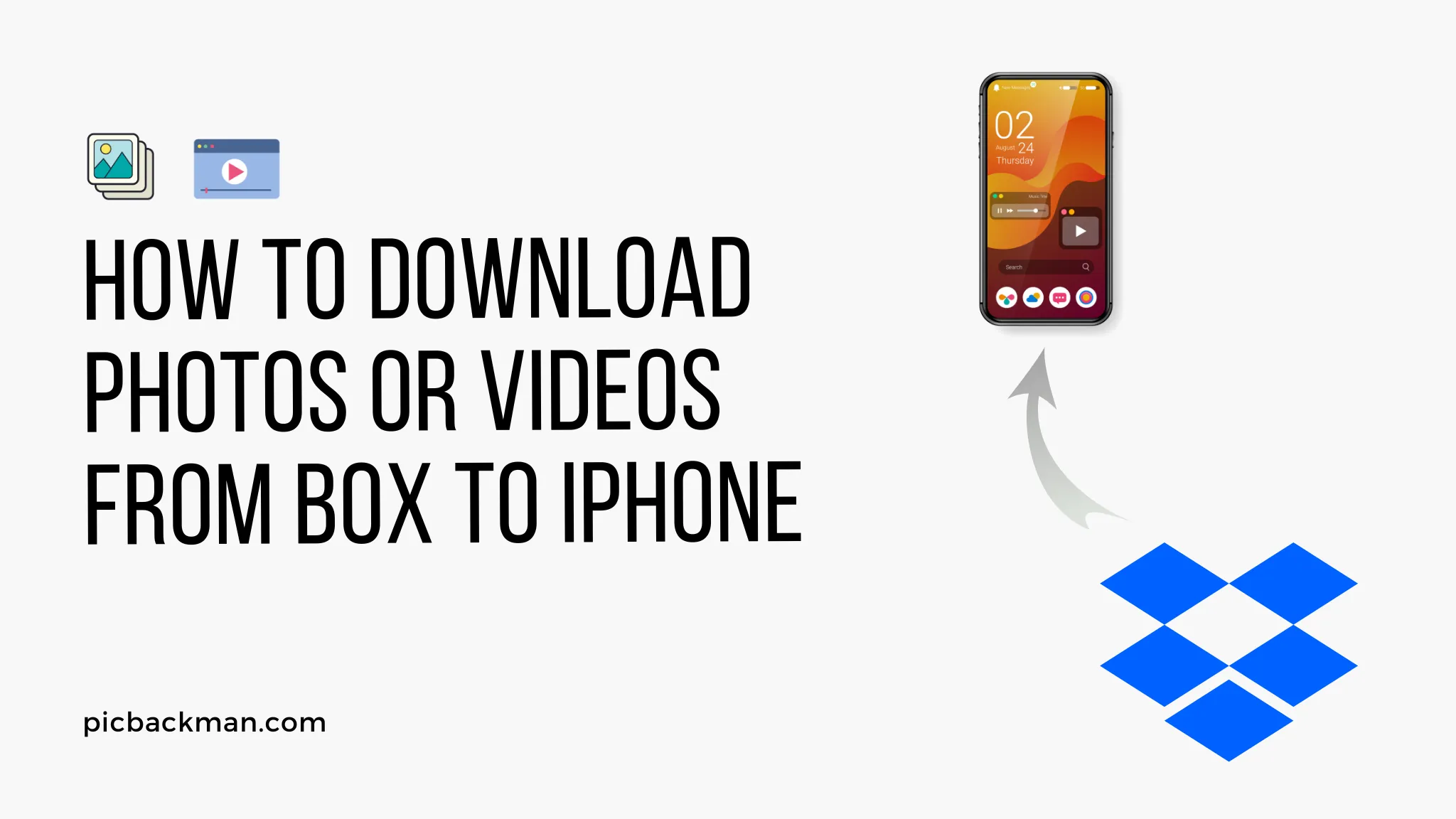 How to Download photos or Videos from Box to iPhone?