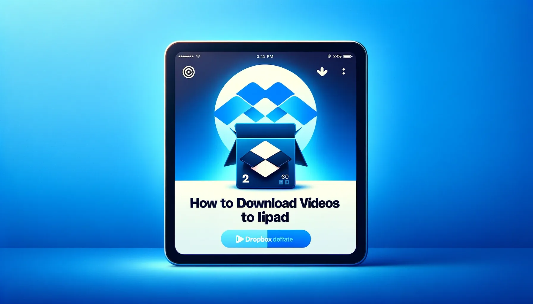 How to download videos from Dropbox to iPad