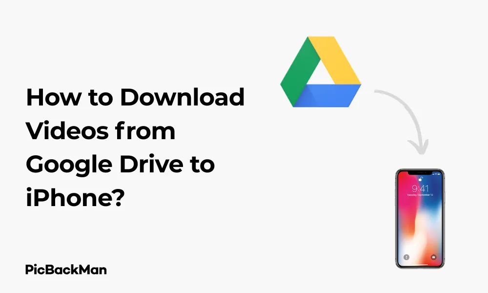 How to Download Videos from Google Drive to iPhone