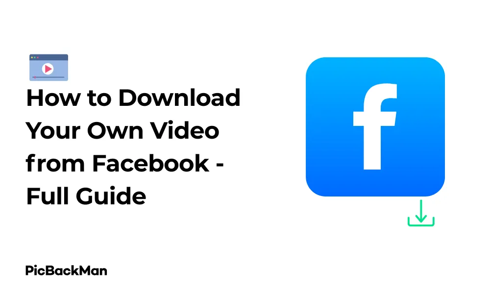 How to Download Your Own Video from Facebook - Full Guide