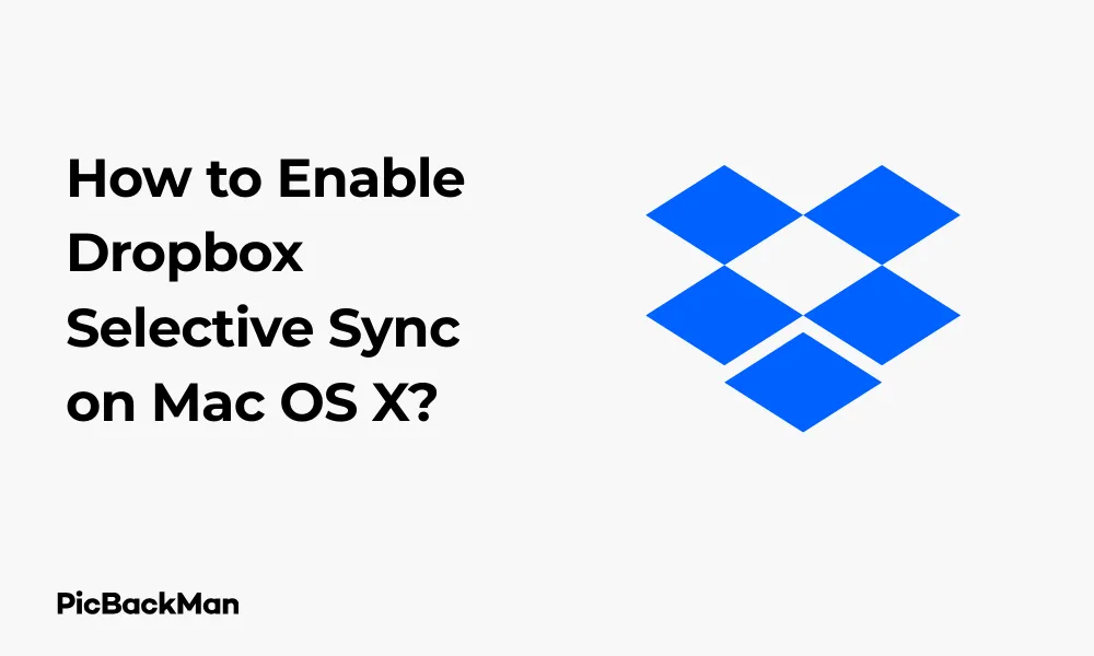 How to Enable Dropbox Selective Sync on Mac OS X