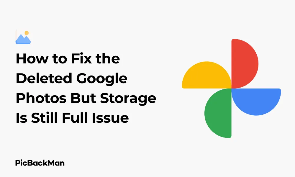 How to Fix the Deleted Google Photos But Storage Is Still Full Issue