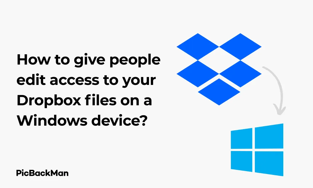 How to give people edit access to your Dropbox files on a Windows device