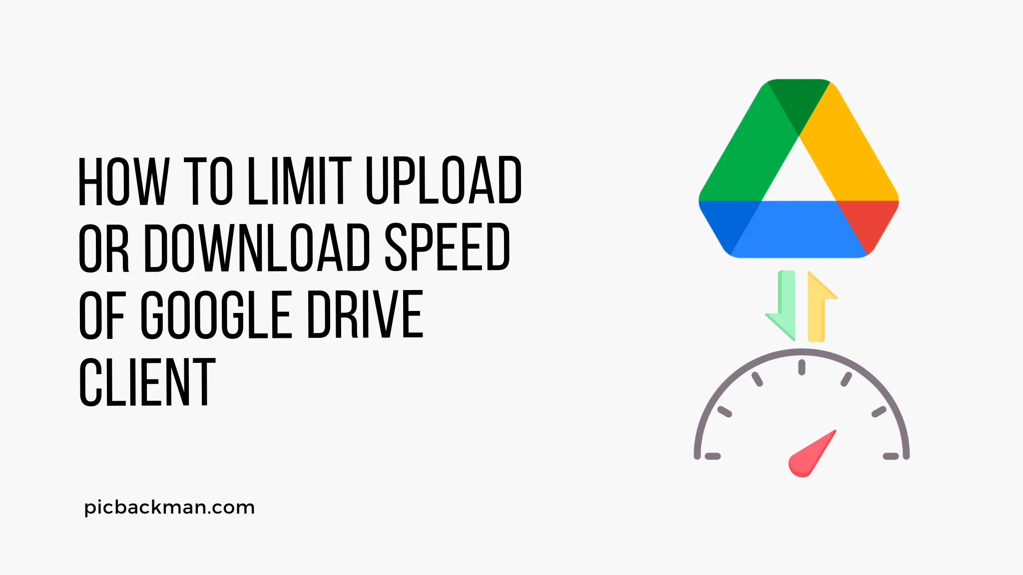 How to Limit Upload or Download Speed of Google Drive Client