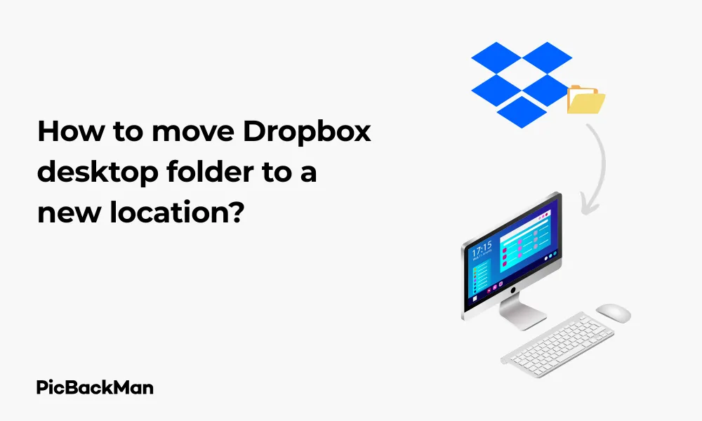 How to move Dropbox desktop folder to a new location