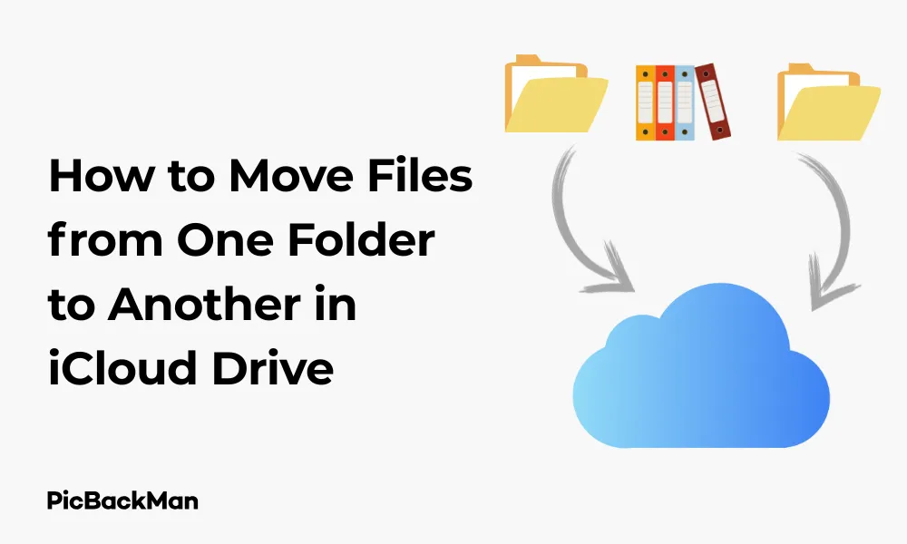 How to Move Files from One Folder to Another in iCloud Drive