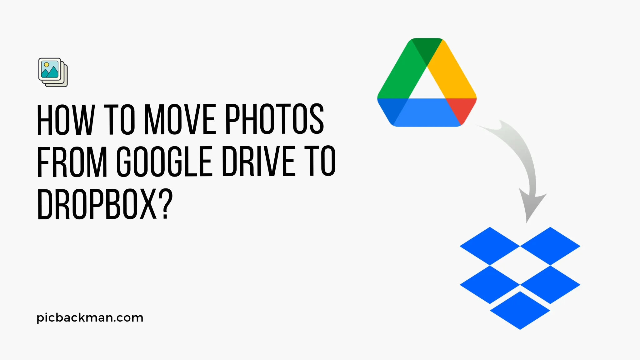 How to move photos from Google Drive to Dropbox?