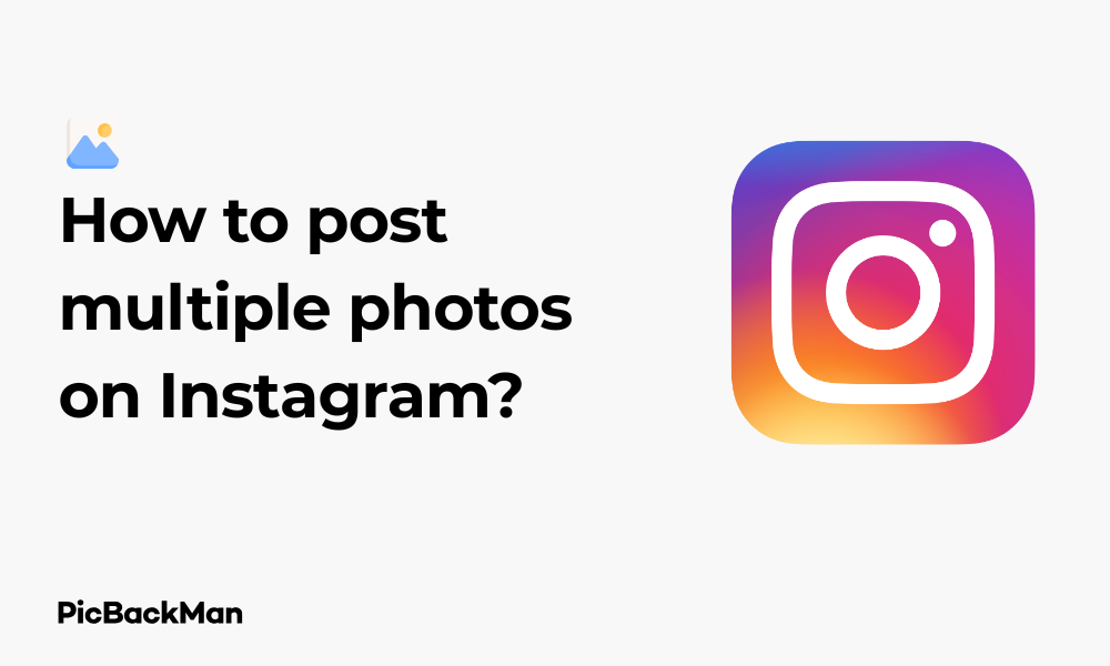 How to post multiple photos on Instagram