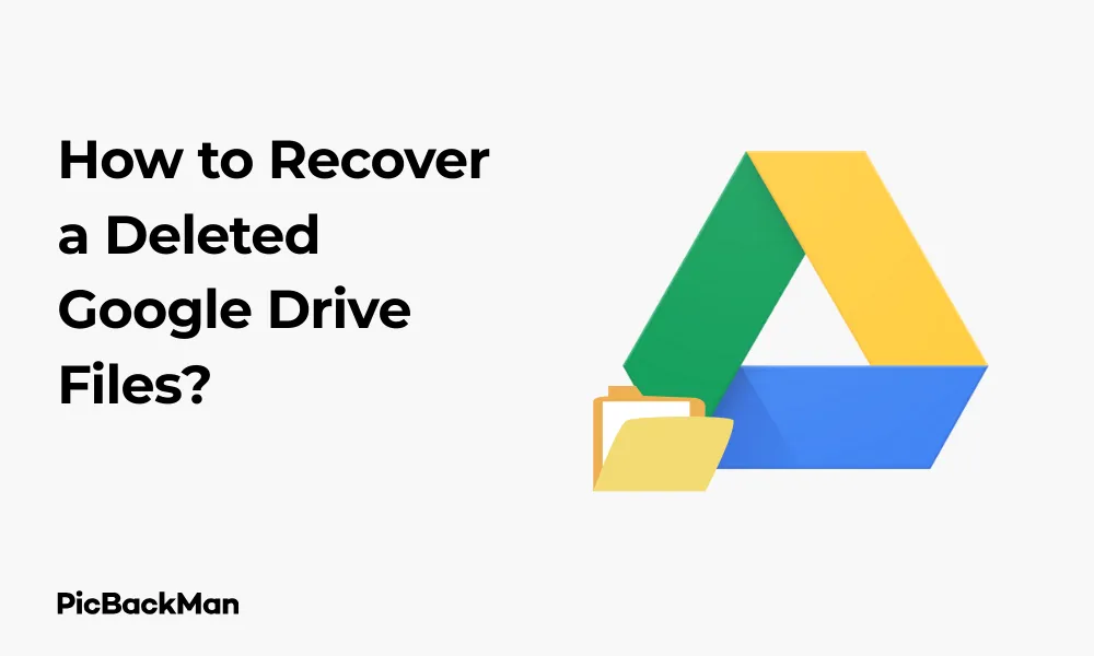 How to Recover a Deleted Google Drive Files