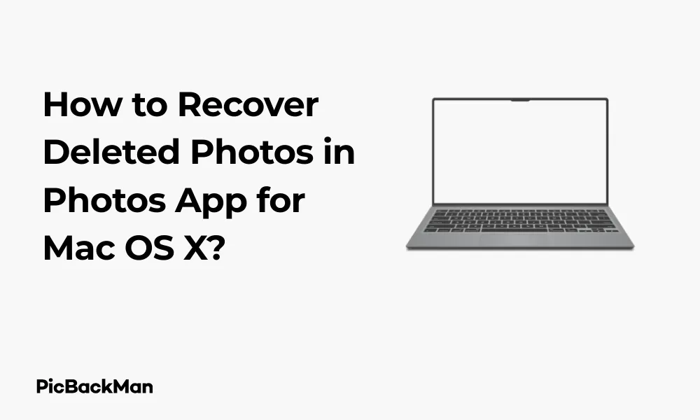 How to Recover Deleted Photos in Photos App for Mac OS X