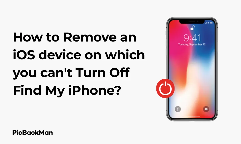 How to Remove an iOS device on which you can't Turn Off Find My iPhone
