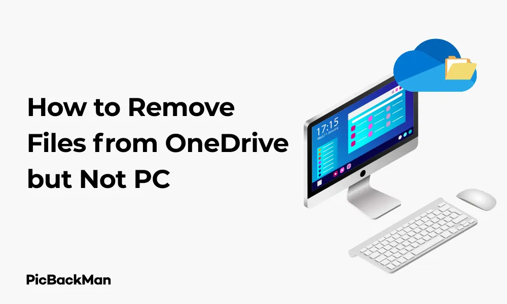 How to Remove Files from OneDrive but Not PC
