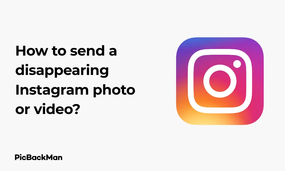 How to send a disappearing Instagram photo or video
