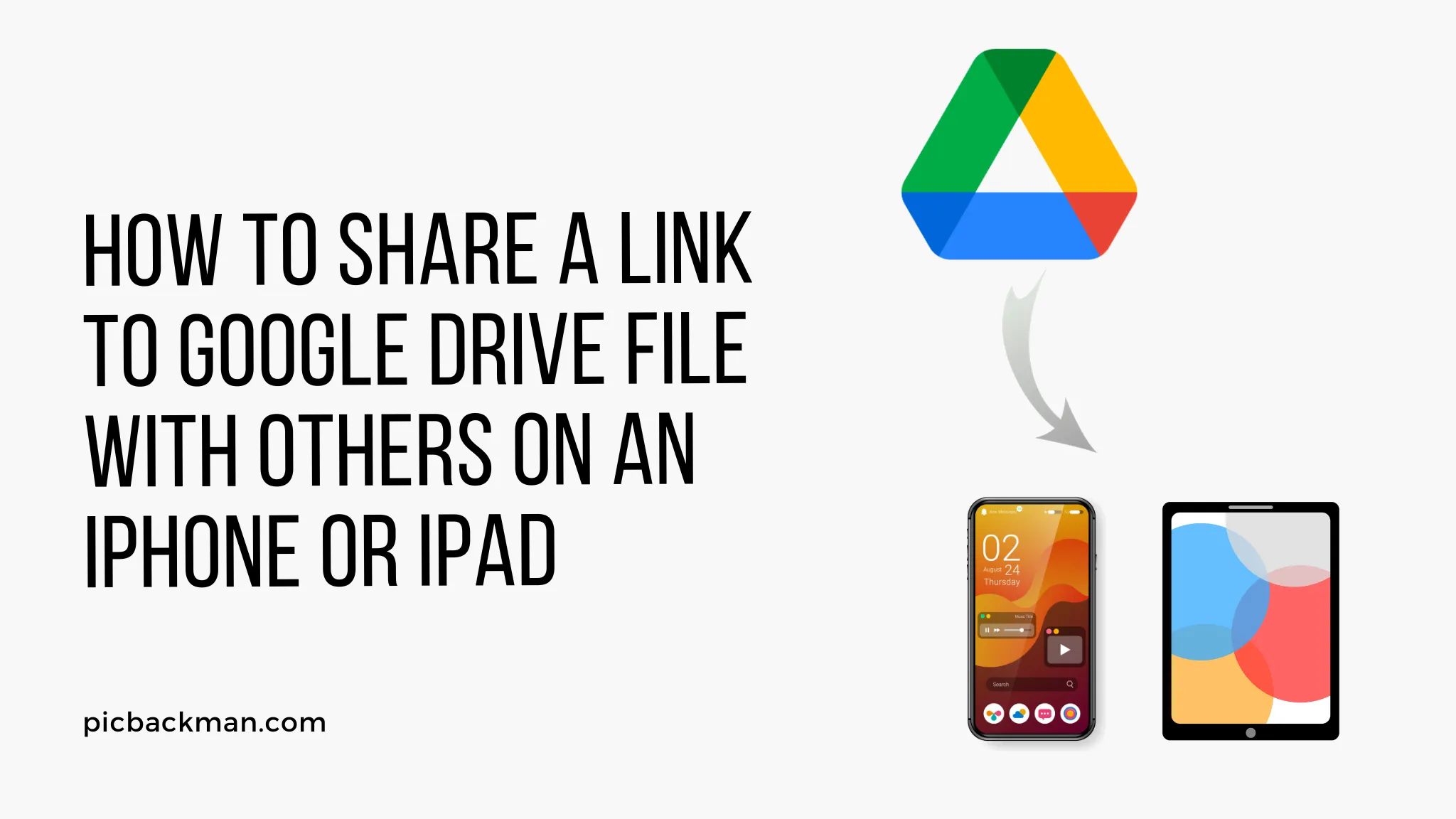 How to Share a Link to Google Drive File with others on an iPhone or iPad?