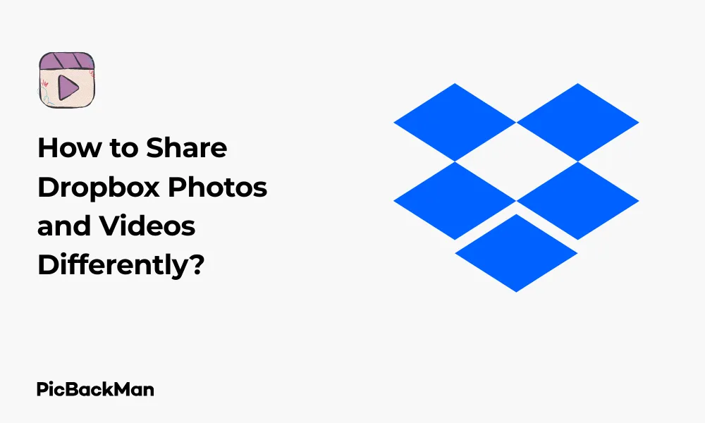 How to Share Dropbox Photos and Videos Differently