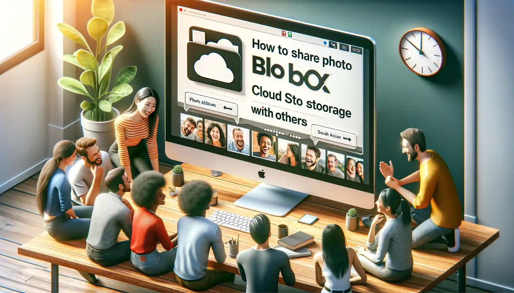 How to share photo album from Box cloud storage with others