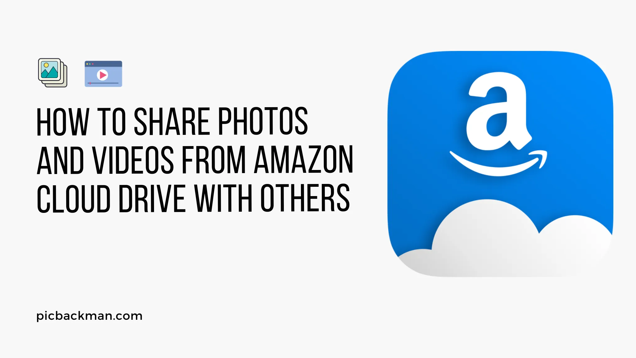 How to Share Photos and Videos from Amazon Cloud Drive with Others?