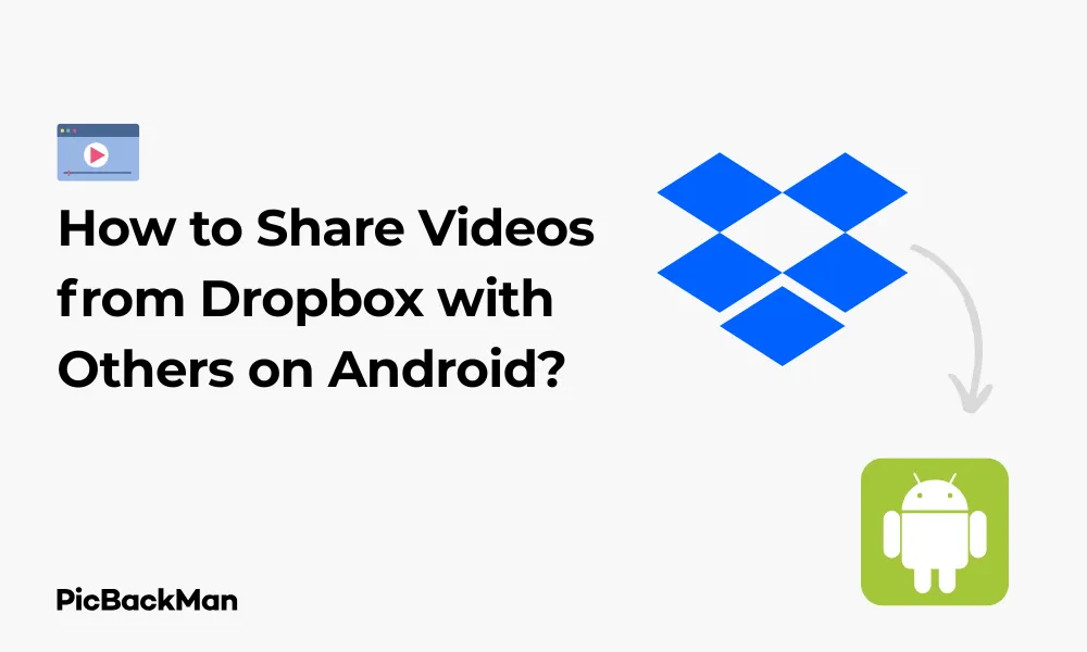 How to Share Videos from Dropbox with Others on Android