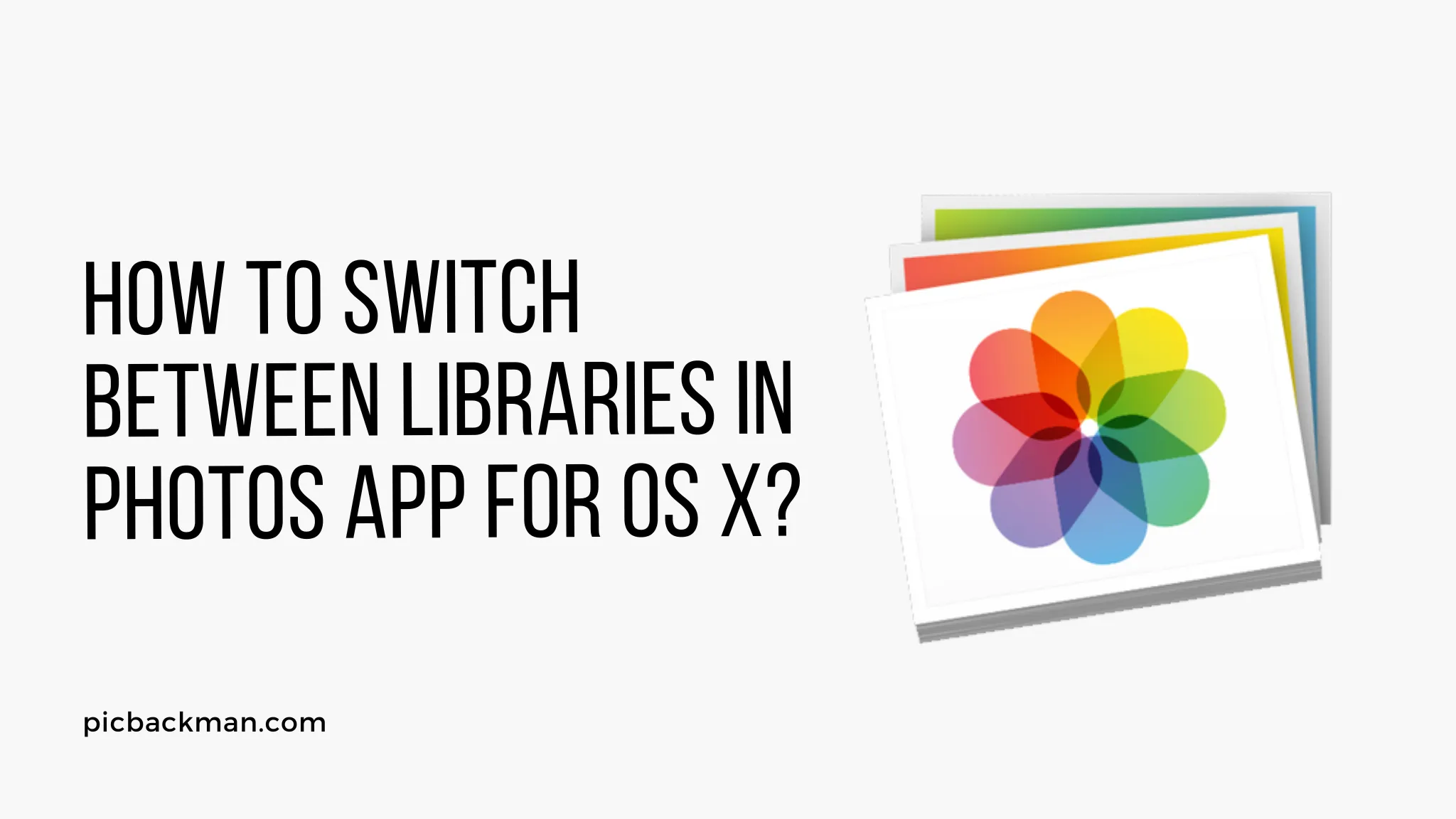 How to Switch Between Libraries in Photos App for OS X?