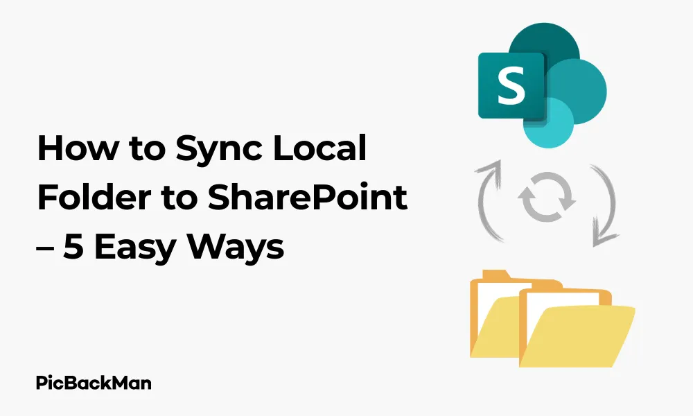 How to Sync Local Folder to SharePoint – 5 Easy Ways