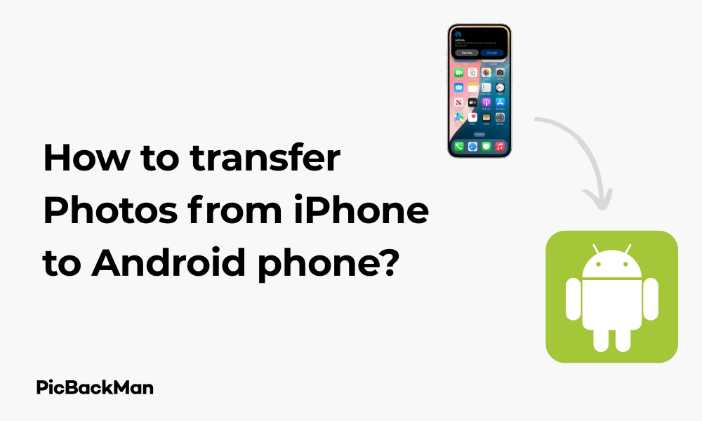 How to transfer Photos from iPhone to Android phone