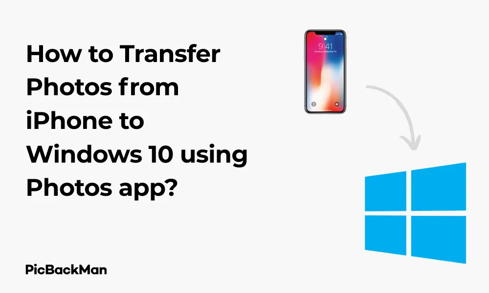 How to Transfer Photos from iPhone to Windows 10 using the Photos app