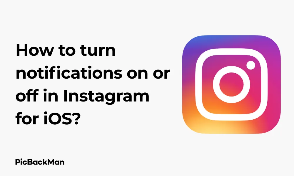 How to turn notifications on or off in Instagram for iOS