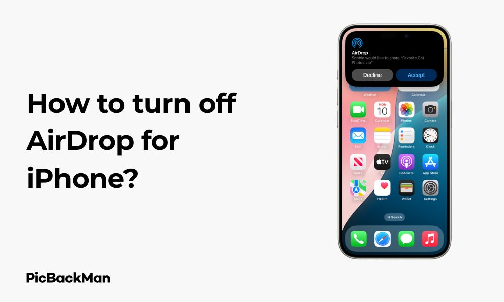How to turn off AirDrop for iPhone