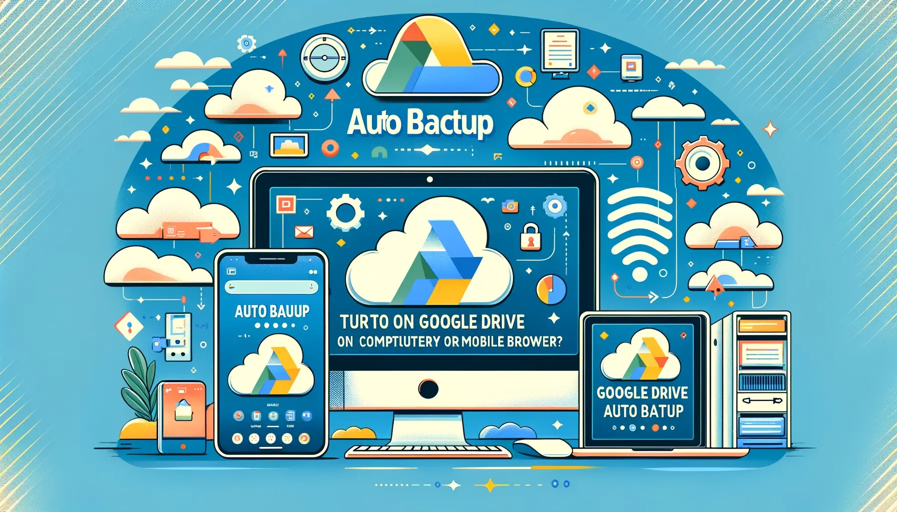How to Turn ON Google Drive Auto Backup on Computer or Mobile Browser?